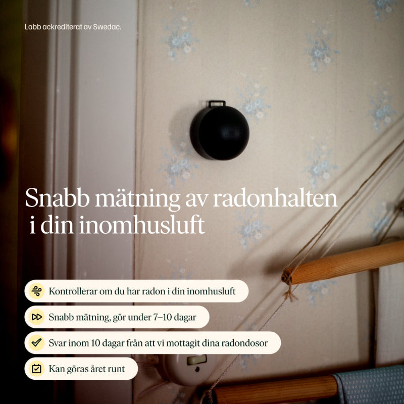 Radonmätning 10 dagar