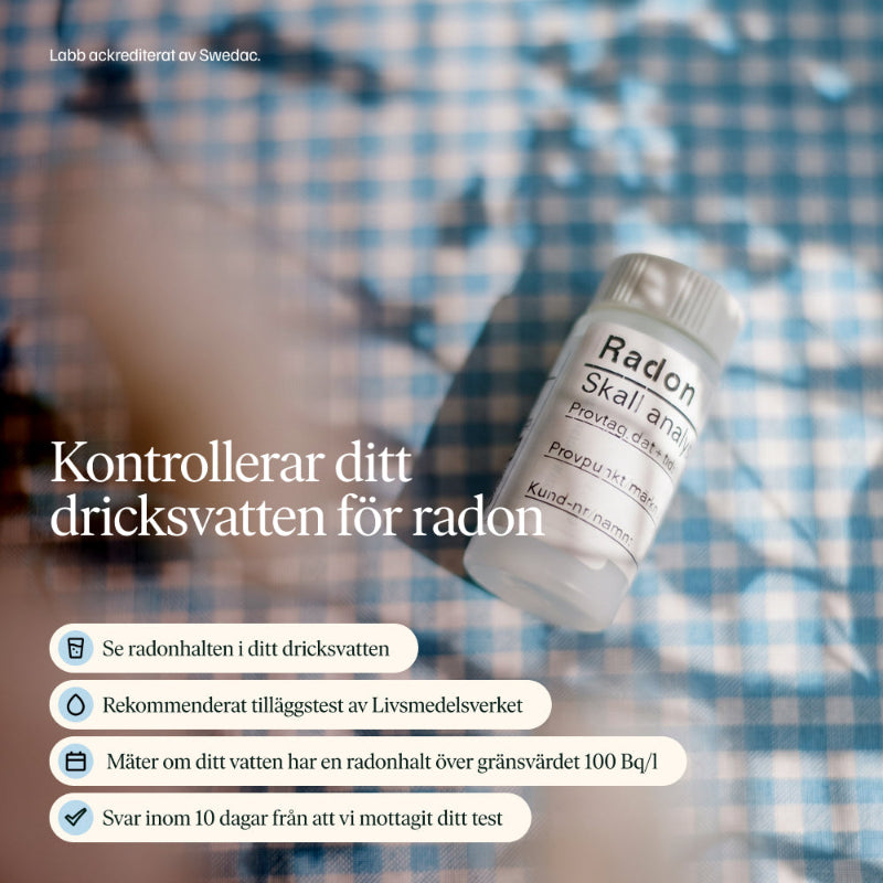 Vattentest Radon