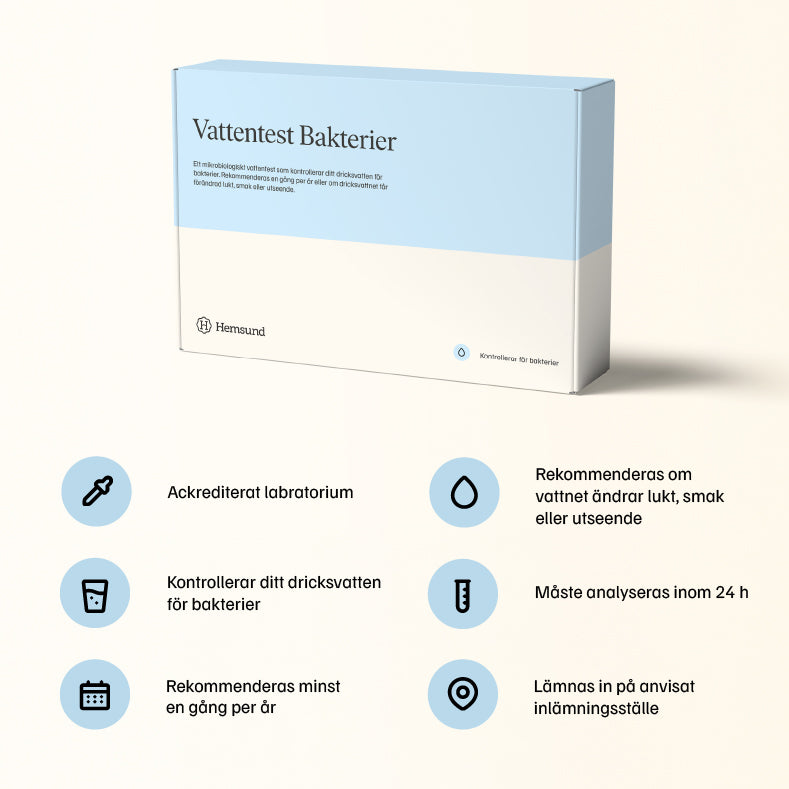 Vattentest Bakterier