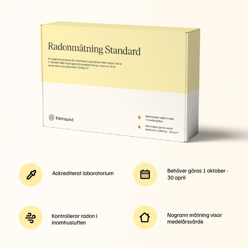 Radonmätning Standard